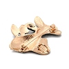 Ocean Theme Alloy Rhinestone Lapel Pins for Backpack Clothes for Clothes JEWB-F042-05C-G-2
