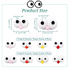 32Pcs 8 Style Polyester Felt Craft Cartoon Eyeballs DIY-NB0008-87-2