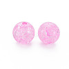 Transparent Crackle Acrylic Beads LS-MACR-S373-66B-N02-6