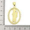 Rack Plating Brass Micro Pave Clear Cubic Zirconia Pendants KK-B091-21G-05-3