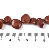 Synthetic Goldstone Nuggets Beads Strands G-B125-A07-01-4