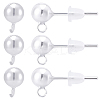 925 Sterling Silver Stud Earring Findings STER-BBC0009-91A-1