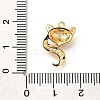Brass Micro Pave Cubic Zirconia Pendants KK-K294-22G-3
