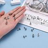 Tarnish Resistant 201 Stainless Steel Barbell Cartilage Earrings EJEW-R147-33-5