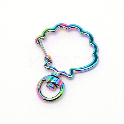Zinc Alloy Swivel Lobster Clasps PALLOY-WH0070-97M-1