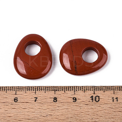 Natural Red Jasper Pendants G-T144-09F-1