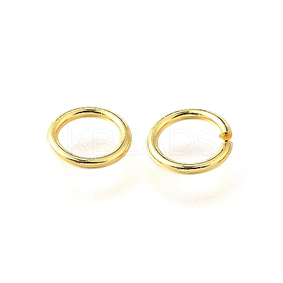 Brass Open Jump Rings X-KK-V007-004G-06-1