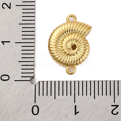 Rack Plating Brass Shell Shape Connector Charms LS-KK-Z070-14G-1