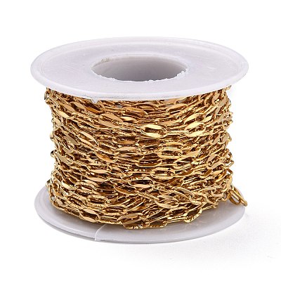 3.28 Feet PVD Vacuum Plating 304 Stainless Steel Cable Chains X-CHS-D033-05G-01-1