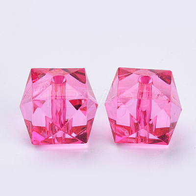 Transparent Acrylic Beads X-TACR-Q259-8mm-V08-1