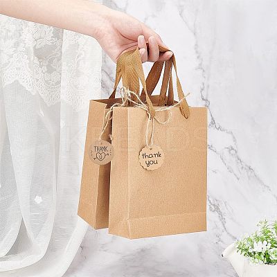 Rectangle Kraft Paper Bags with Handle CARB-NB0001-05-1
