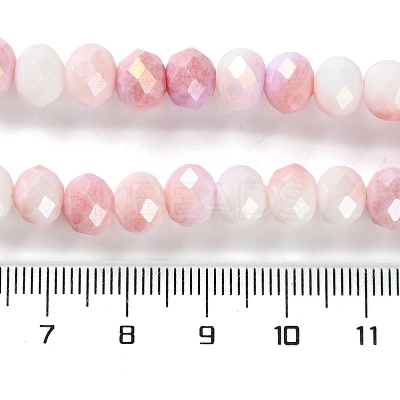 Electroplate Glass Beads Strands LAMP-S068-02E-1
