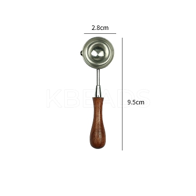 Stainless Steel Wax Sealing Stamp Melting Spoon PW-WG40451-03-1