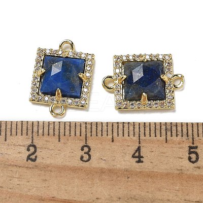 Natural Lapis Lazuli Faceted Square Links G-I375-03G-02-1