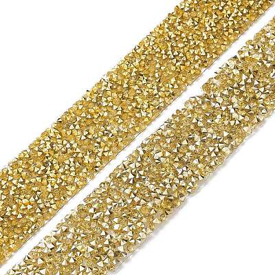 Glitter Resin Hotfix Rhinestone(Hot Melt Adhesive On The Back) OCOR-XCP0001-67-1