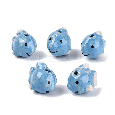 Handmade Porcelain Beads PORC-Q008-07-1