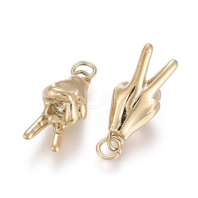 Ion Plating(IP) 304 Stainless Steel ASL Charms X-STAS-I164-023G-1