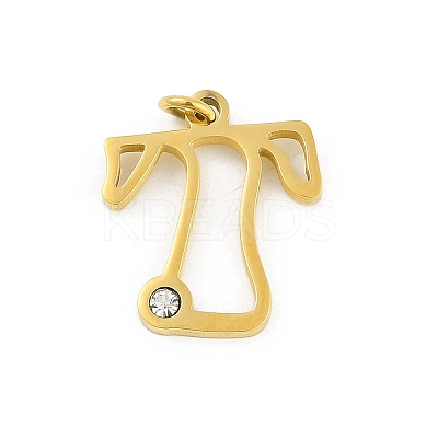 304 Stainless Steel Pendants STAS-R137-01G-T-1