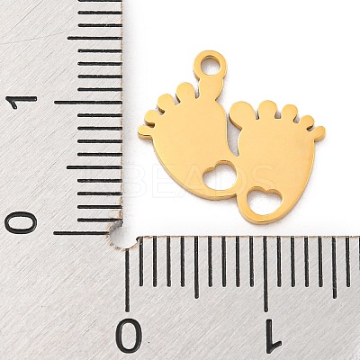 Ion Plating(IP) 304 Stainless Steel Charms STAS-K270-02G-1