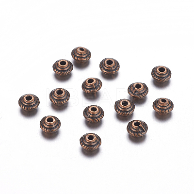 Tibetan Style Alloy Spacer Beads LS-RLFH10167Y-01R-1