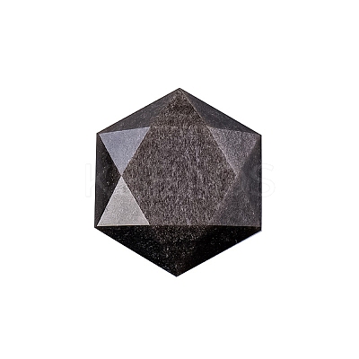 Natural Obsidian Healing Star of David Ornament PW-WG52742-07-1