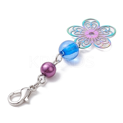 201 Stainless Steel Filigree Pendant Decorations HJEW-JM02503-1