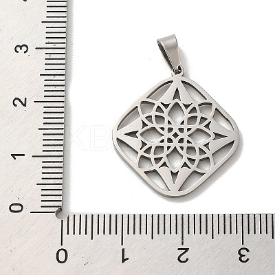 Non-Tarnish 304 Stainless Steel Pendants STAS-O005-23P-1