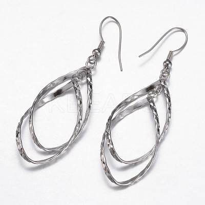 Tarnish Resistant 304 Stainless Steel Dangle Earrings X-EJEW-G155-03A-1