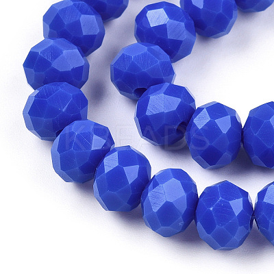 Opaque Solid Color Glass Beads Strands LS-EGLA-A034-P10mm-D32-1
