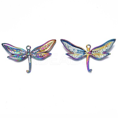 Rack Plating Rainbow Color Alloy Big Pendants PALLOY-N163-077A-1