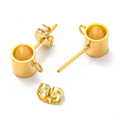201 Stainless Steel Stud Earring Findings STAS-B045-16C-G-1