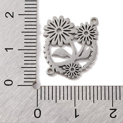 Non-Tarnish 304 Stainless Steel Hollow Connector Charms STAS-Z069-05P-1