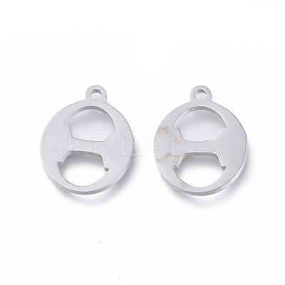 Tarnish Resistant 304 Stainless Steel Charms STAS-K215-08P-1
