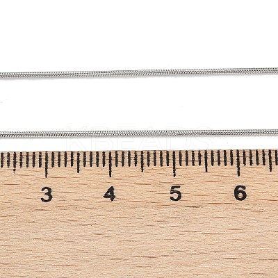 Non-Tarnish Classic Plain 304 Stainless Steel Mens Womens Snake Chain Necklaces X-STAS-M174-018P-B-1