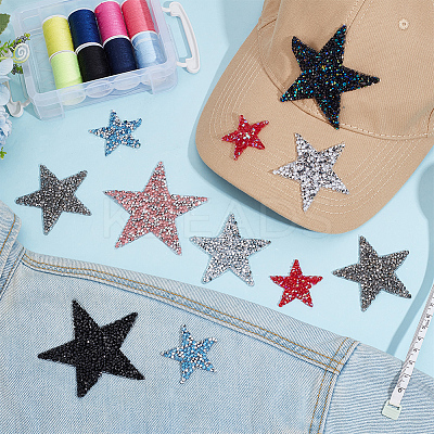 1 Set Glitter Hotfix Rhinestone DIY-FG0005-64-1