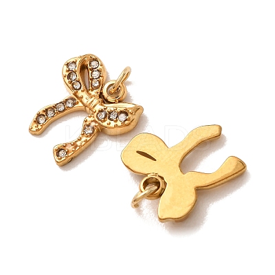 304 Stainless Steel Rhinestone Pendants RB-CBA350D-05G-B-1