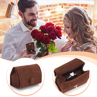 Microfiber Packing Button Bags ABAG-WH0038-51F-1