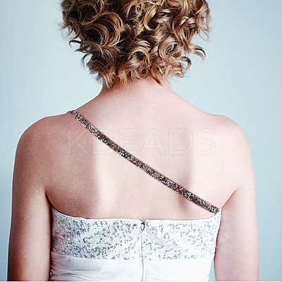 4 Yards 4 Styles Glitter Resin Hotfix Rhinestone(Hot Melt Adhesive On The Back) DIY-SZ0002-30-1