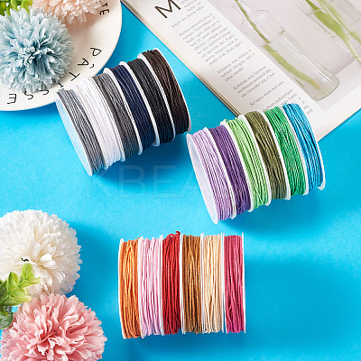 40.8m 6 Colors Waxed Cotton Cords YC-TA0001-07A-1