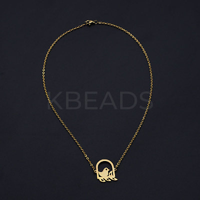 201 Stainless Steel Pendant Necklaces NJEW-S105-JN512-2-1