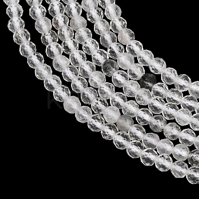 Natural Herkimer Diamond Beads Strands GG-NH0014-D03-3mm-1