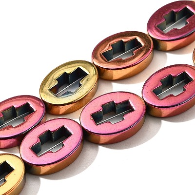 Electroplated Synthetic Non-magnetic Hematite Beads Strands G-L613-Z01-03-1