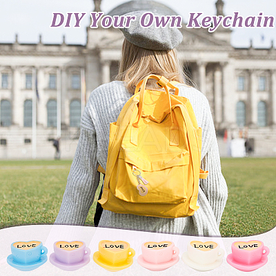 High Tea Theme Resin Keychain Making Kits DIY-CA0005-19B-1