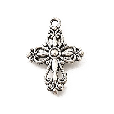Tibetan Style Alloy Pendants TIBE-L008-36AS-1
