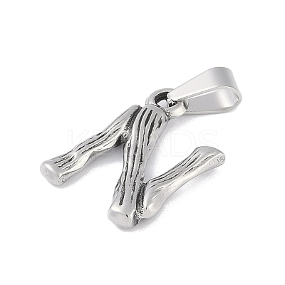 Non-Tarnish 304 Stainless Steel Pendants STAS-F235-01P-N-1