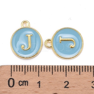 Golden Plated Alloy Enamel Charms LS-ENAM-S118-04J-1