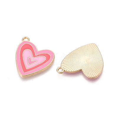 Rack Plating Alloy Enamel Pendants ENAM-N056-432A-1
