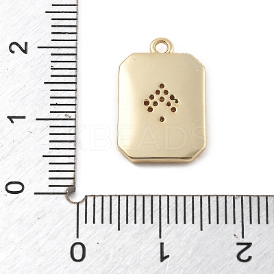 Brass Micro Pave Cubic Zirconia Pendants LS-KK-D283-30G-03-1