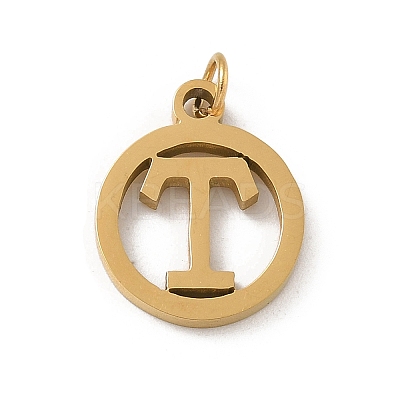 304 Stainless Steel Charms
with Jump Ring STAS-R001-02G-T-1