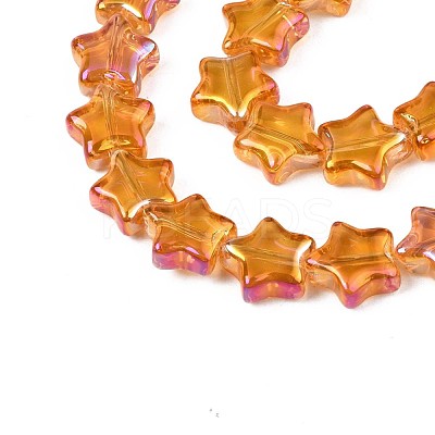 Electroplate Glass Beads Strand EGLA-S188-17-B02-1
